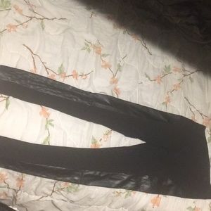 Black leather pants (kids size)